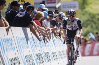 Marc Hirschi (ici sous les couleurs d'UAE) sera un véritable leader chez Tudor. KEYSTONE/GIAN EHRENZELLER